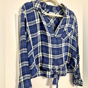 Rails plaid button down